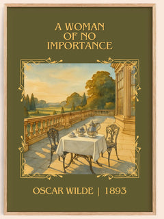 A Woman Of No Importance Classic Book Art Print by Oscar Wilde – book poster