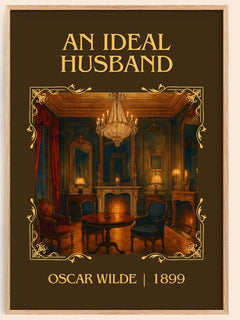 An Ideal Husband Classic Book Art Print by Oscar Wilde – book poster