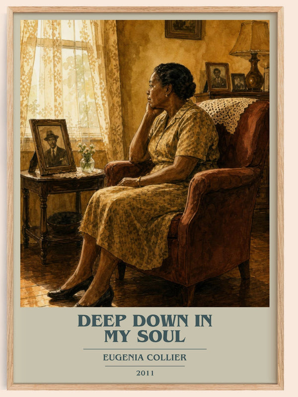 Deep Down In My Soul book cover book poster by Eugenia Collier – framed literary art print