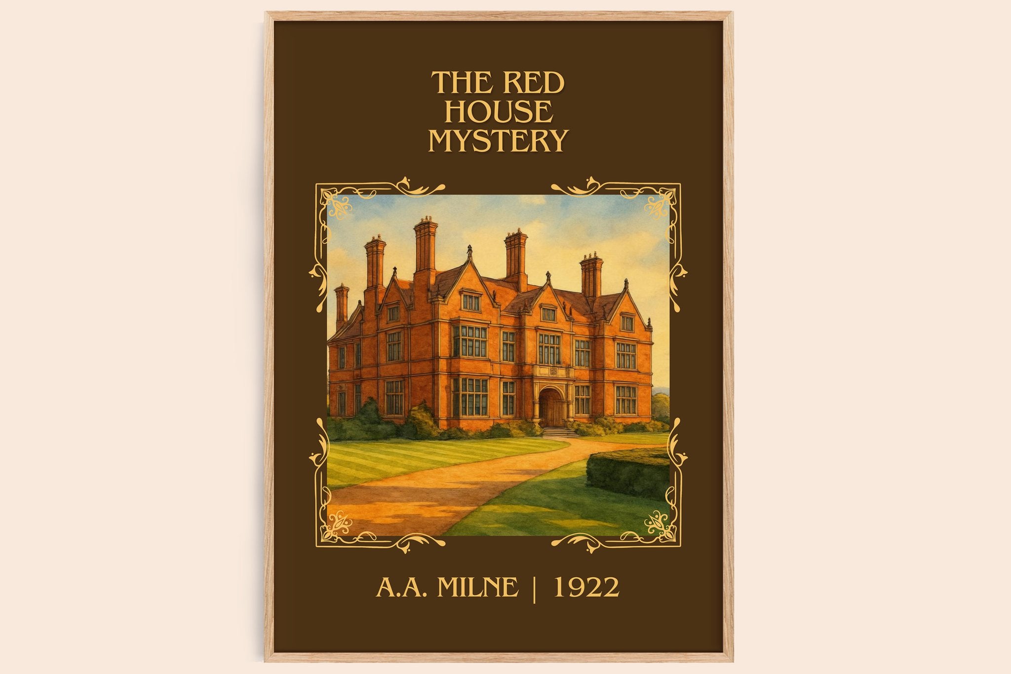 The Red House Mystery Classic Book Art Print by A.A. Milne