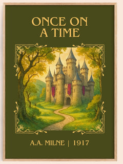 Once On A Time Classic Book Art Print by A.A. Milne – book poster