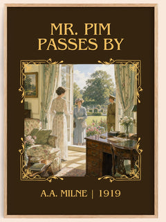 Mr. Pim Passes By Classic Book Art Print by A.A. Milne – book poster