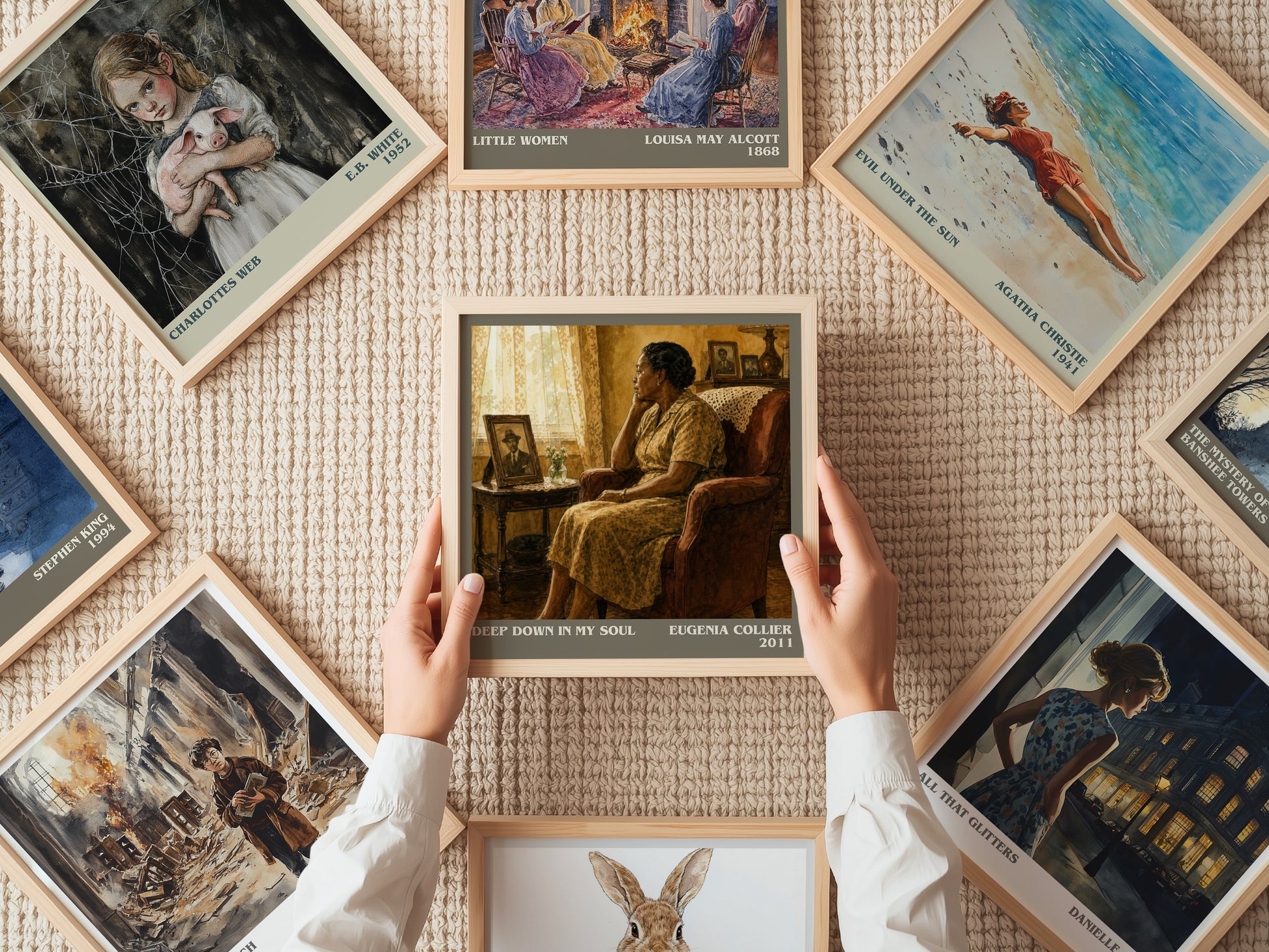 Deep Down In My Soul literary book poster framed on wall – non fiction wall art