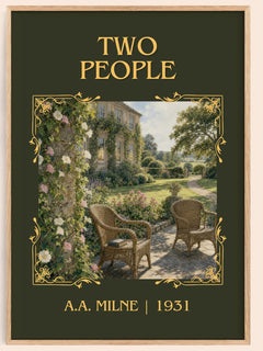 Two People Classic Book Art Print by A.A. Milne – book poster
