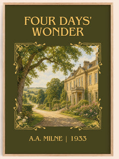 Four Days' Wonder Classic Book Art Print by A.A. Milne – book poster