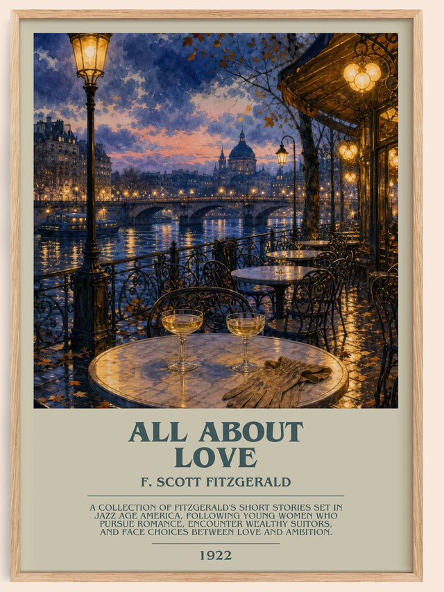 All About Love Bookish Wall Art by F. Scott Fitzgerald
