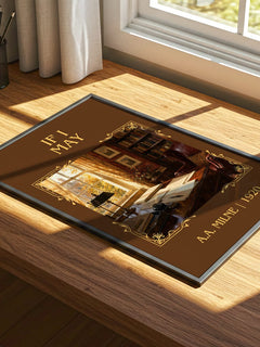 If I May Classic Book Art Print by A.A. Milne – print on a sunlit desk