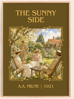 The Sunny Side Classic Book Art Print by A.A. Milne – book poster