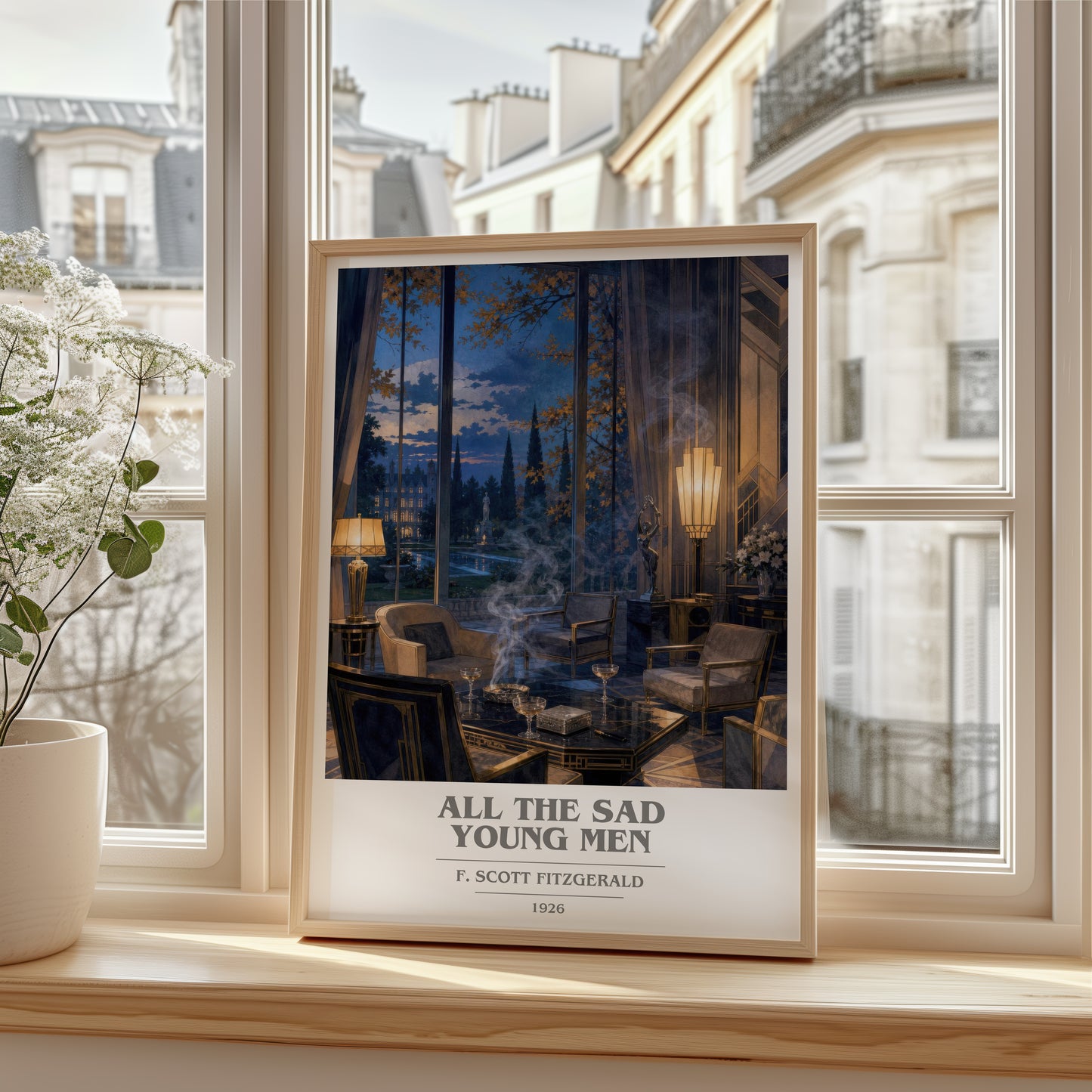 All The Sad Young Men book cover poster colour and style options – F. Scott Fitzgerald book art