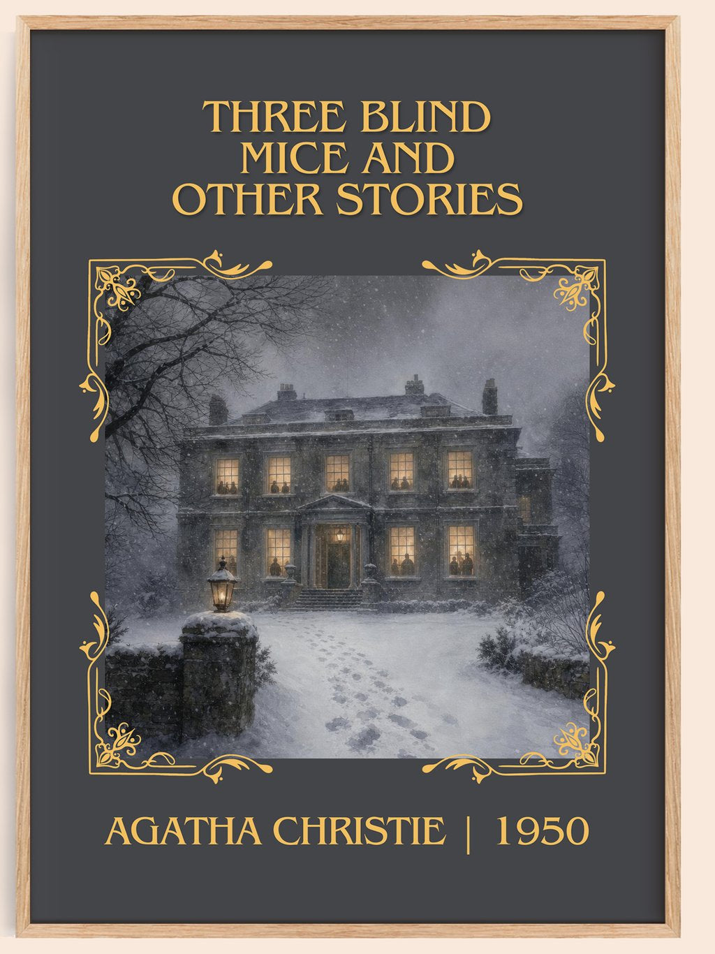 Three Blind Mice And Other Stories Classic Book Art Print – book poster