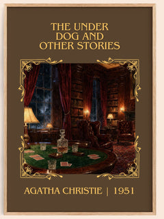 Under Dog And Other Stories Classic Book Art Print by Agatha Christie – book poster