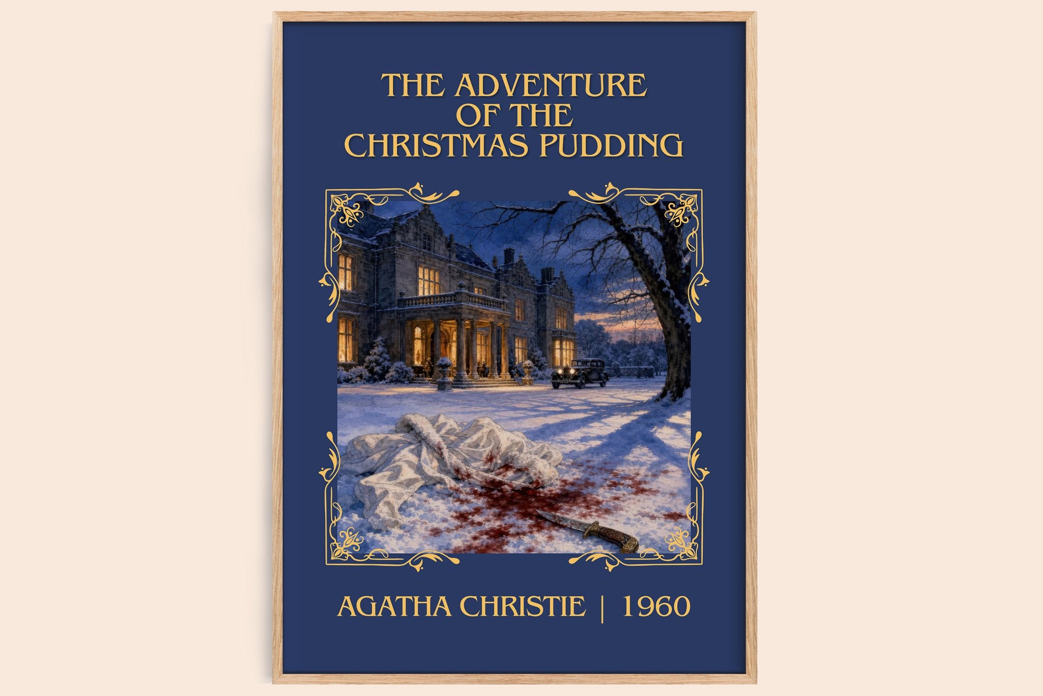 Adventure Of The Christmas Pudding Classic Book Art Print by Agatha Christie