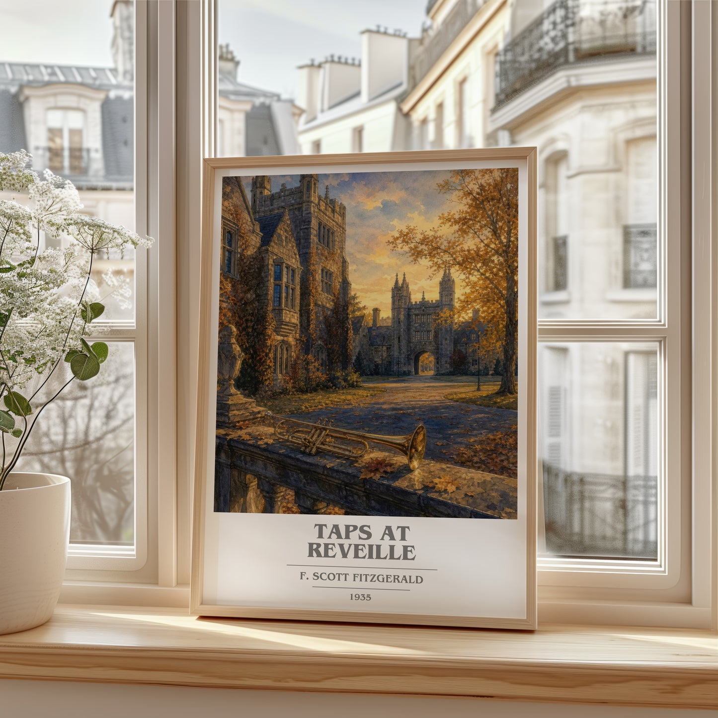 Taps At Reveille book cover poster colour and style options – F. Scott Fitzgerald book art