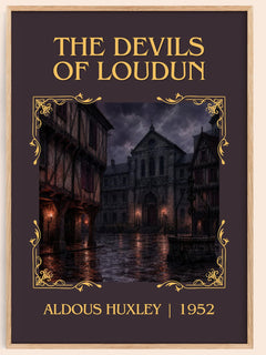 The Devils Of Loudun Classic Book Art Print by Aldous Huxley – book poster