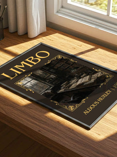 Limbo Classic Book Art Print by Aldous Huxley – print on a sunlit desk