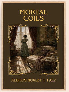 Mortal Coils Classic Book Art Print by Aldous Huxley – book poster