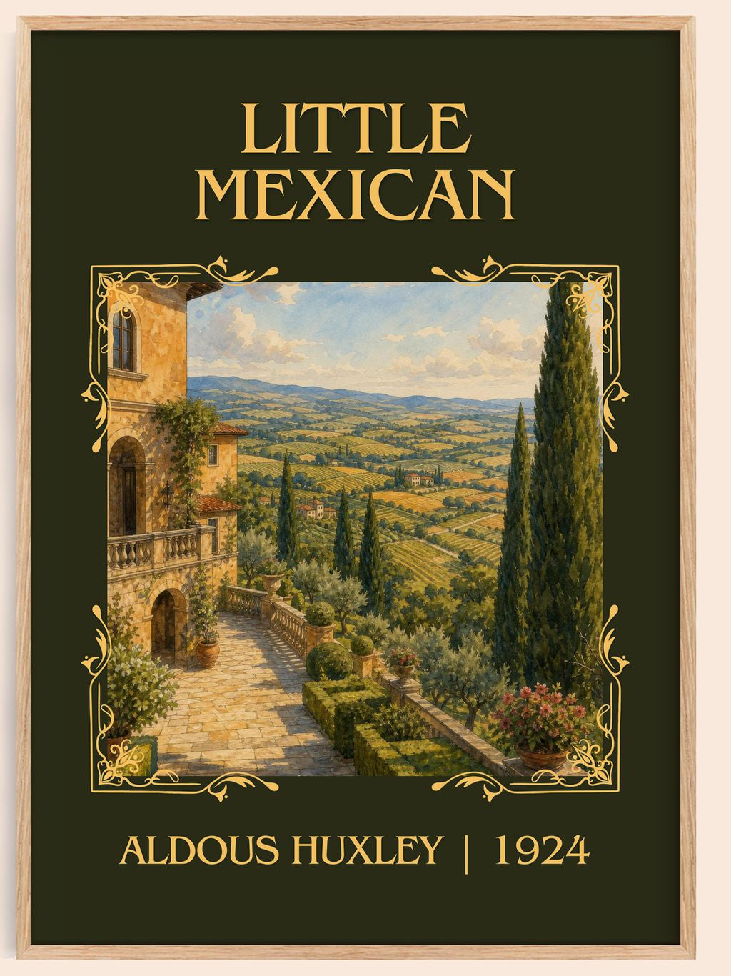 Little Mexican Classic Book Art Print by Aldous Huxley – book poster