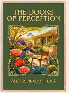 The Doors Of Perception Classic Book Art Print by Aldous Huxley – book poster