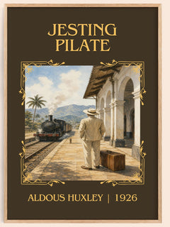 Jesting Pilate Classic Book Art Print by Aldous Huxley – book poster