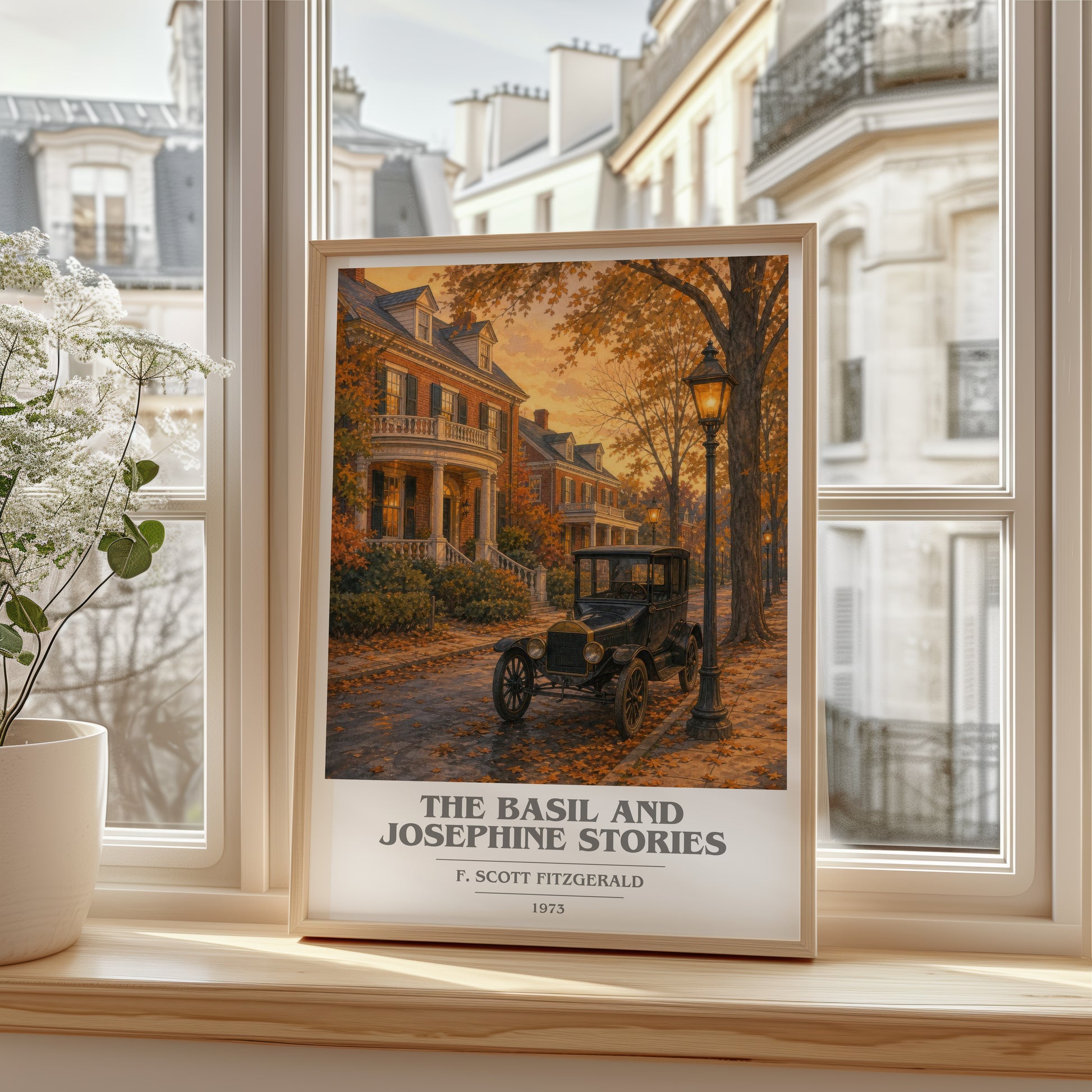 The Basil And Josephine Stories book cover poster colour and style options – F. Scott Fitzgerald book art