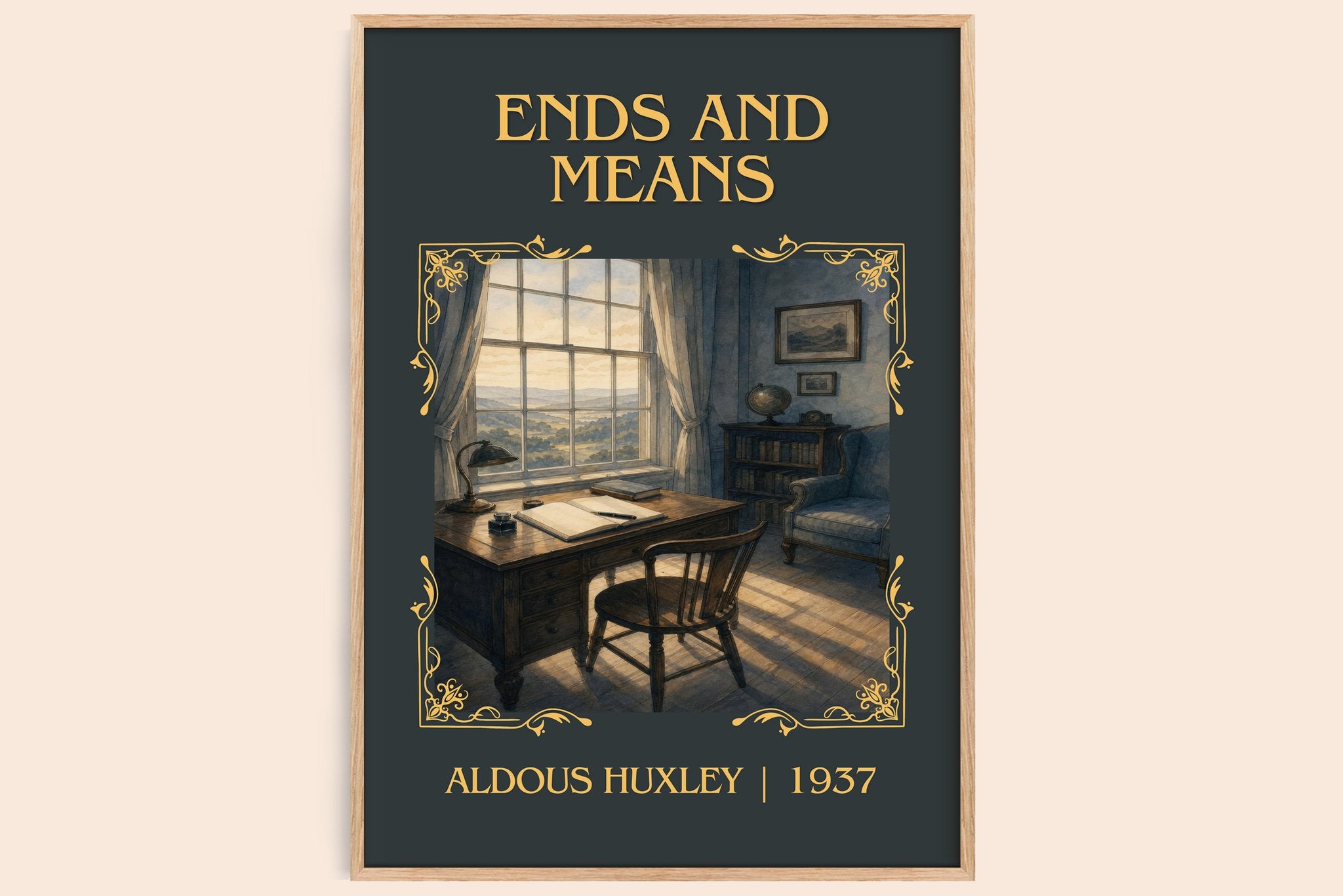 Ends And Means Classic Book Art Print by Aldous Huxley