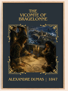 The Vicomte Of Bragelonne Classic Book Art Print by Alexandre Dumas – book poster