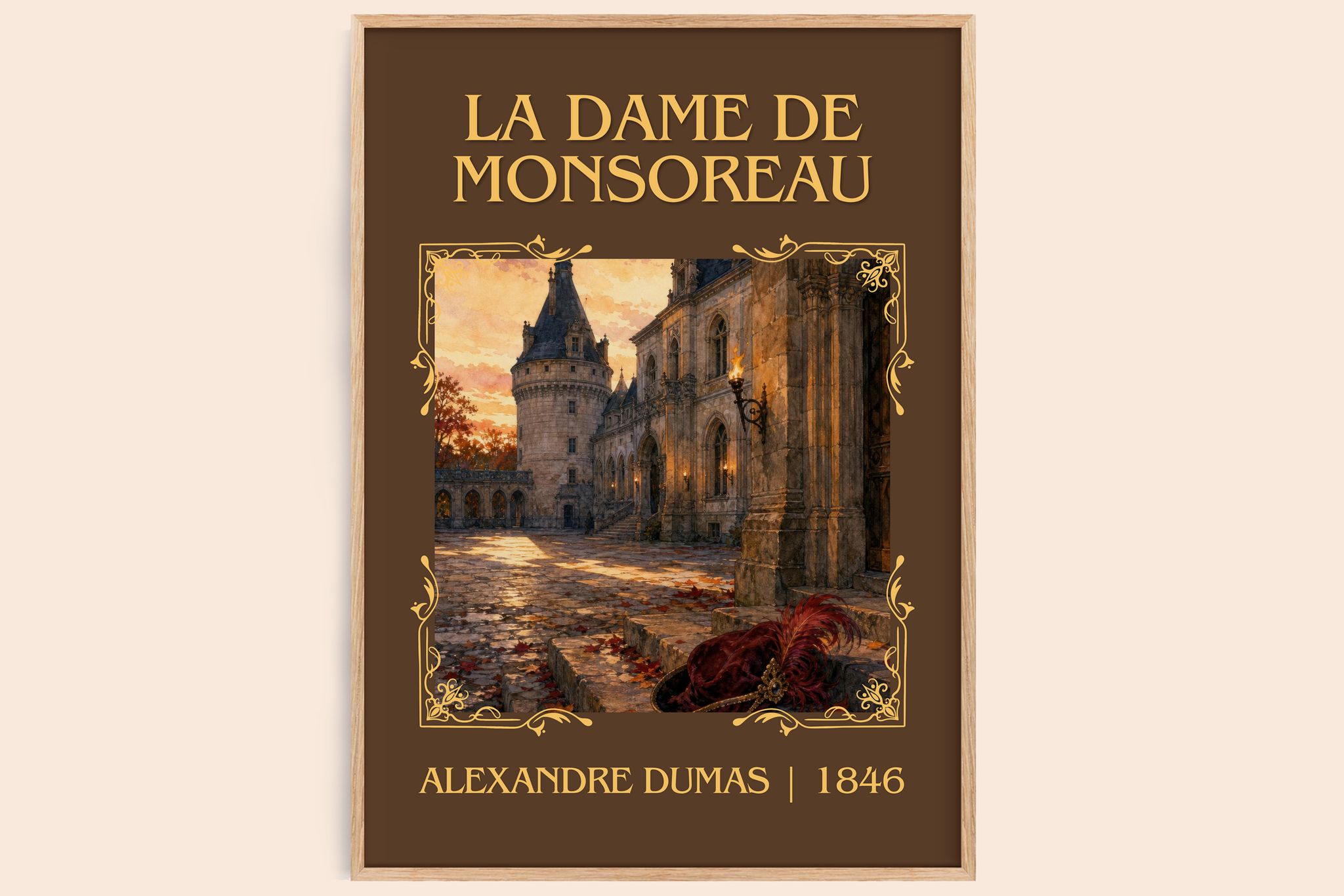 La Dame De Monsoreau Classic Book Art Print by Alexandre Dumas