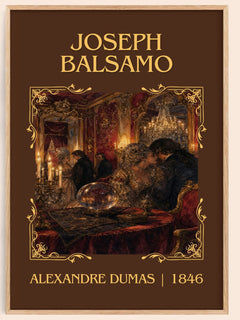 Joseph Balsamo Classic Book Art Print by Alexandre Dumas – book poster
