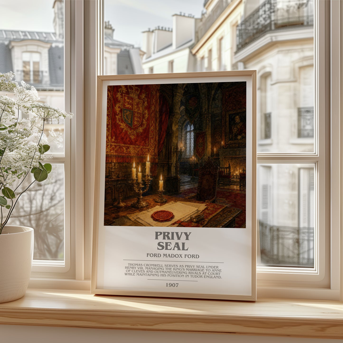 Privy Seal bookish poster colour and style options – Ford Madox Ford book art