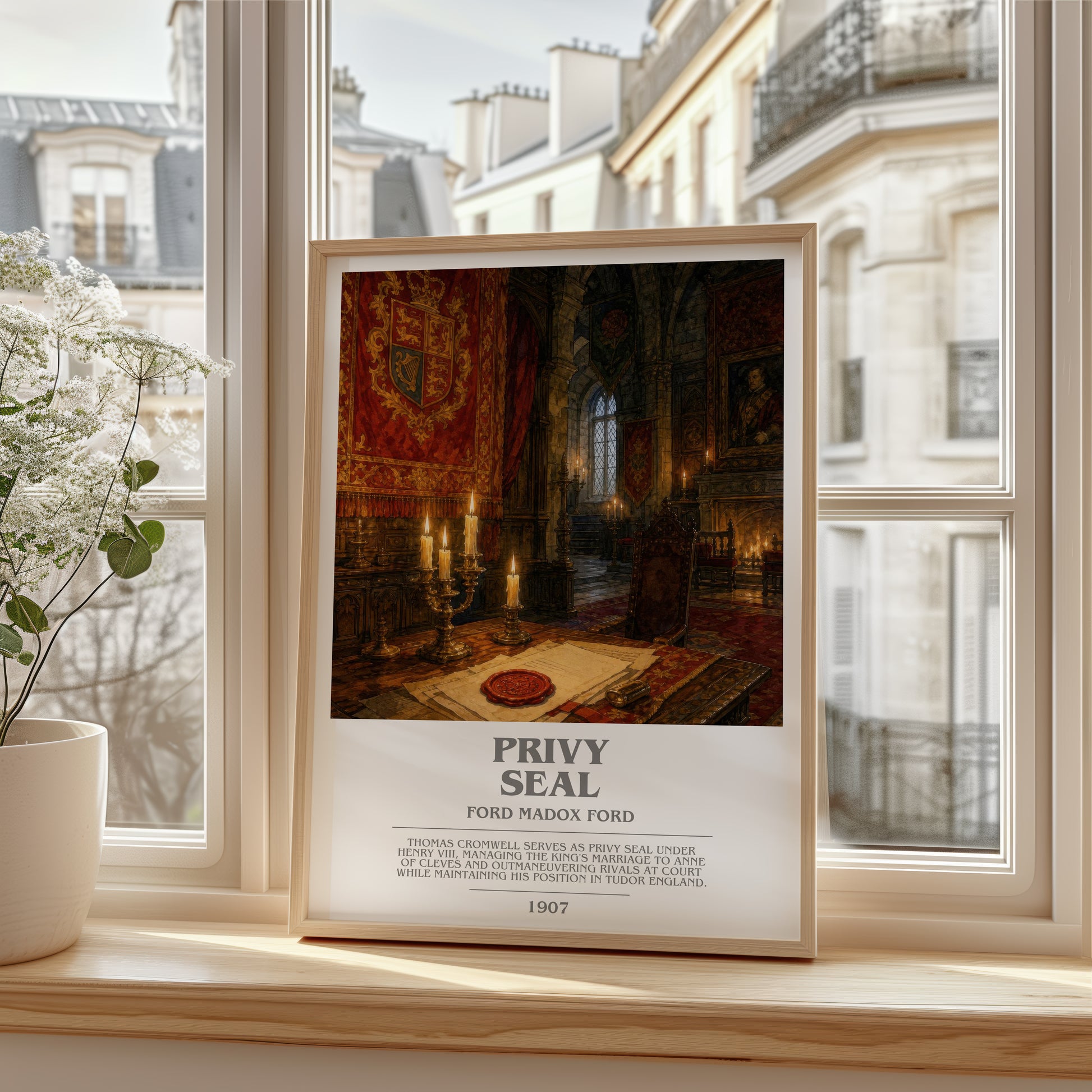 Privy Seal bookish poster colour and style options – Ford Madox Ford book art