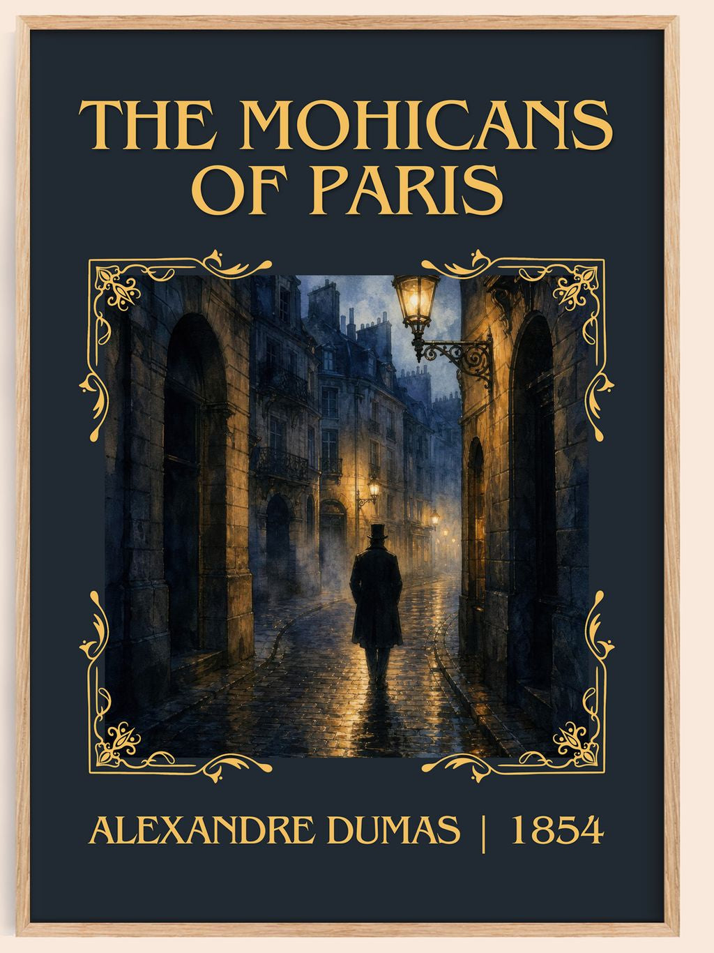 The Mohicans Of Paris Classic Book Art Print by Alexandre Dumas – book poster