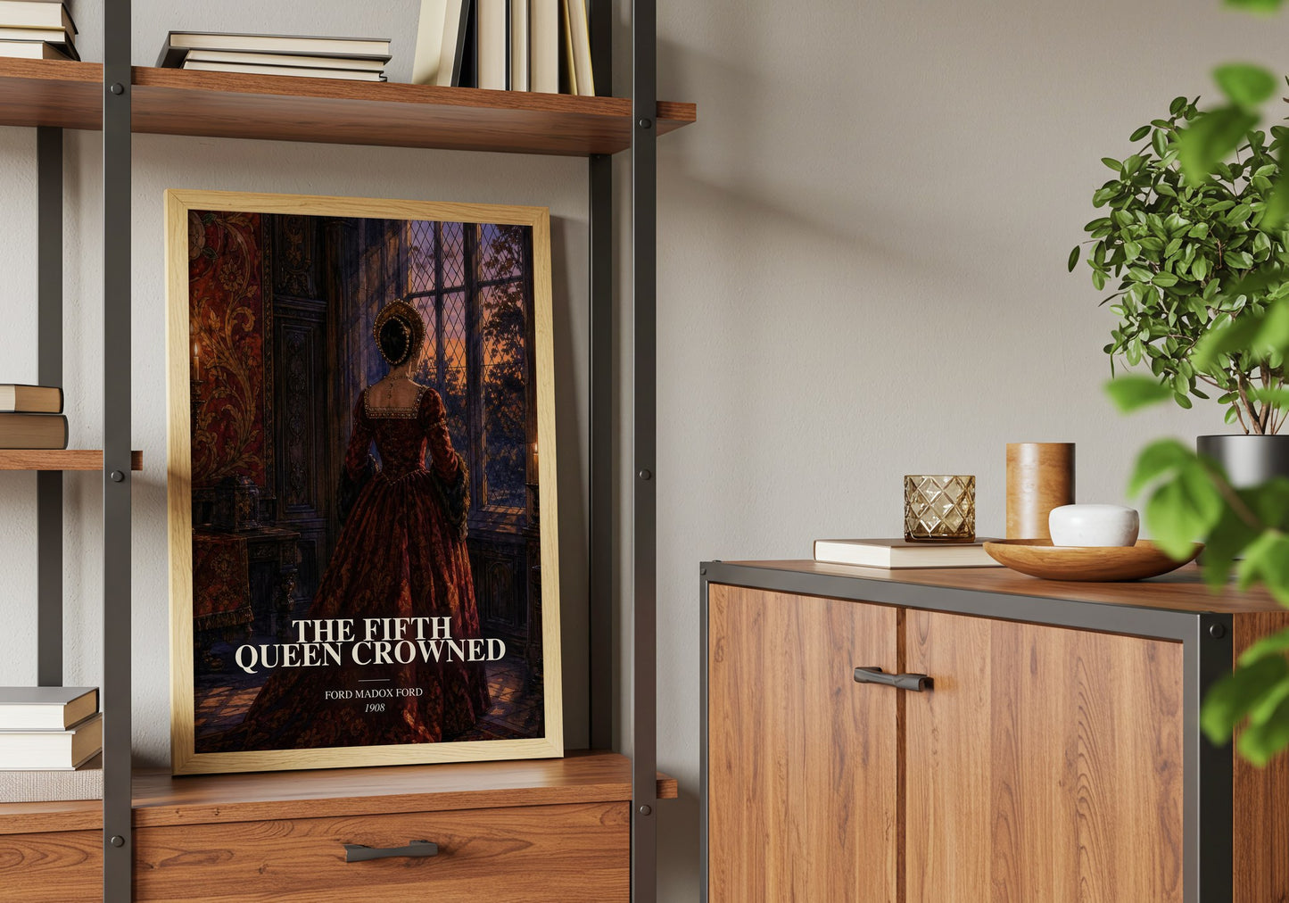 The Fifth Queen Crowned book watercolour illustration paper finish options – matte satin gloss