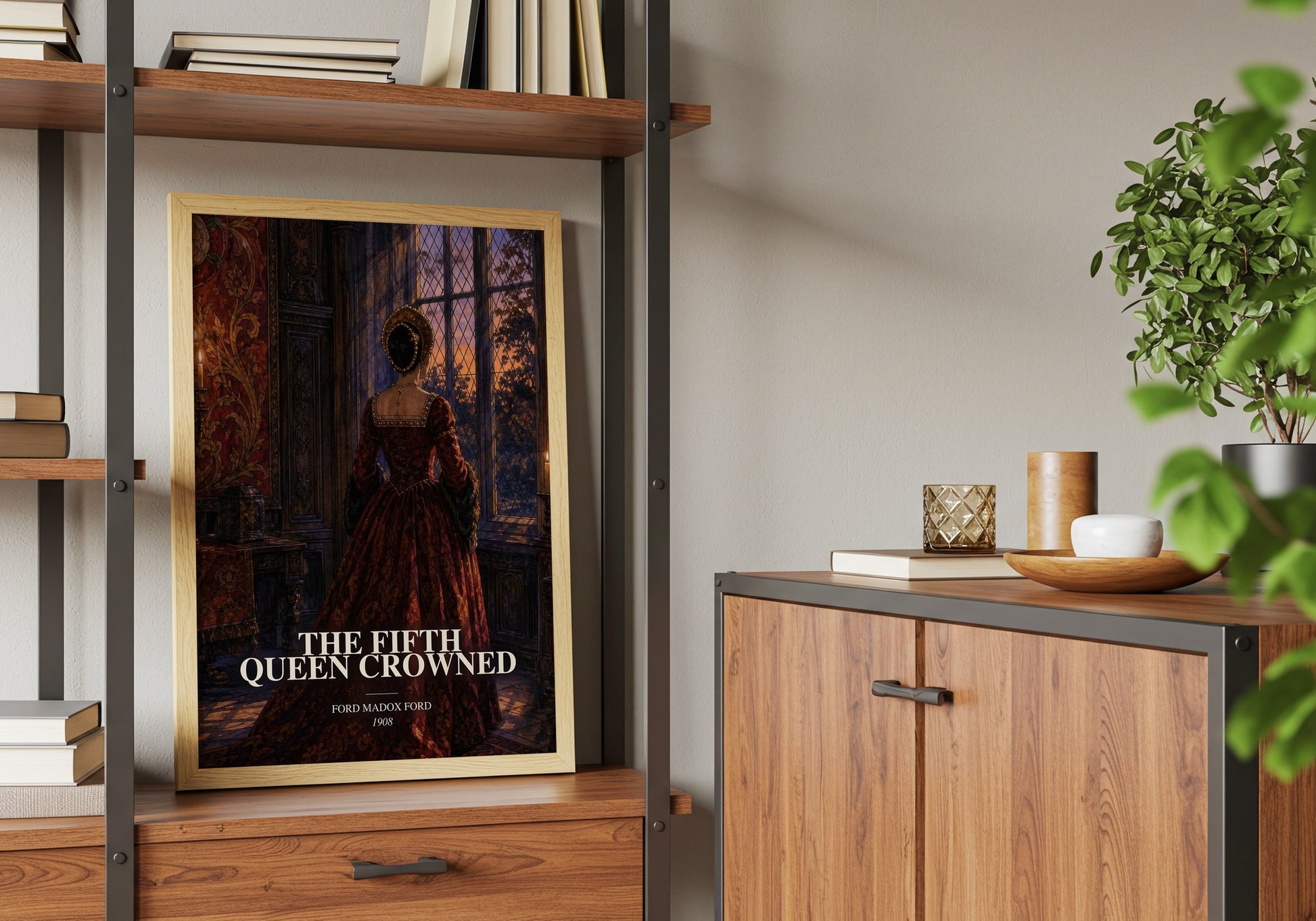 The Fifth Queen Crowned book watercolour illustration paper finish options – matte satin gloss