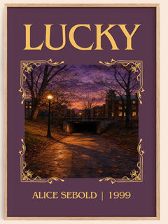Lucky Classic Book Art Print by Alice Sebold – book poster