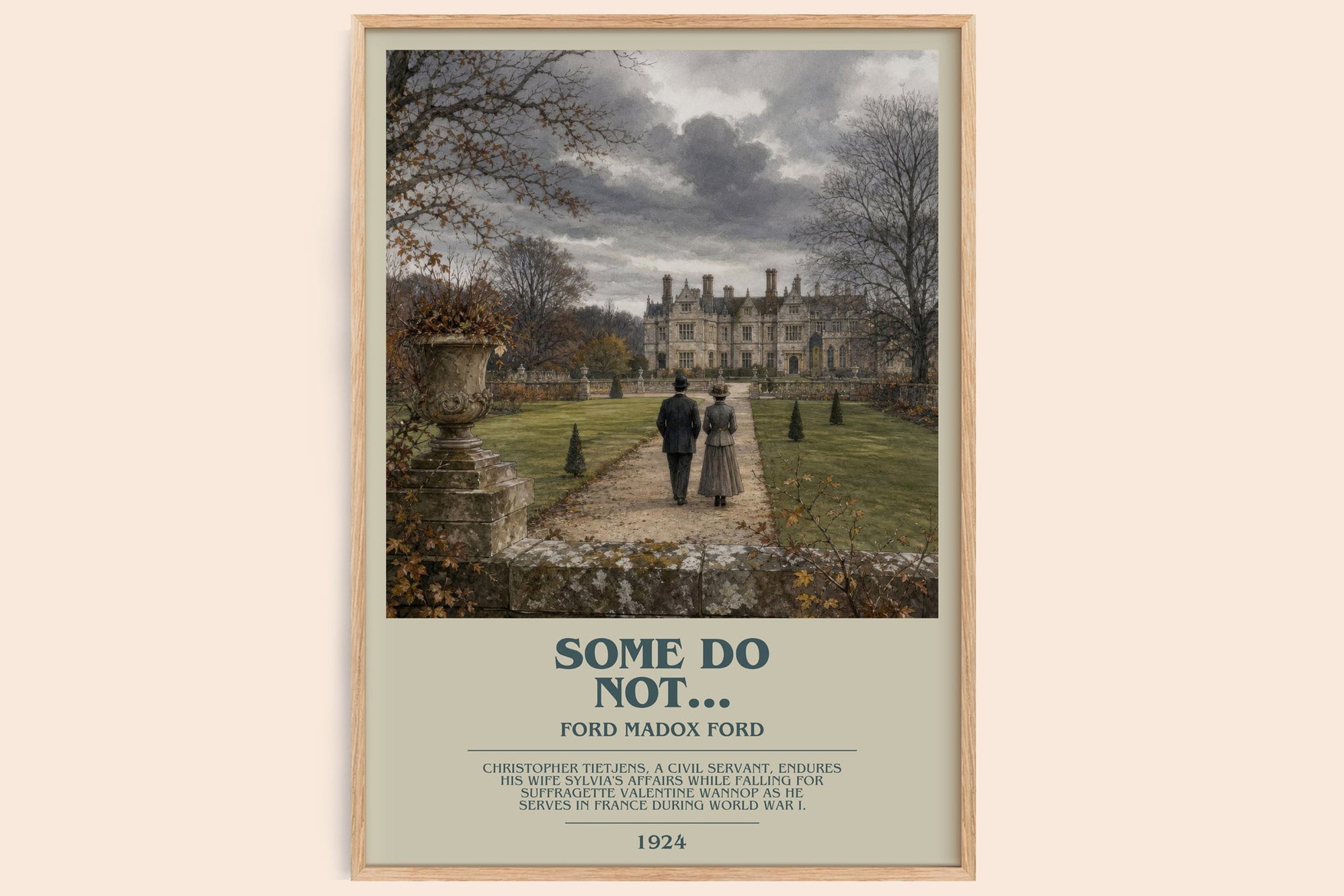 Some Do Not... bookish book poster by Ford Madox Ford – framed literary art print