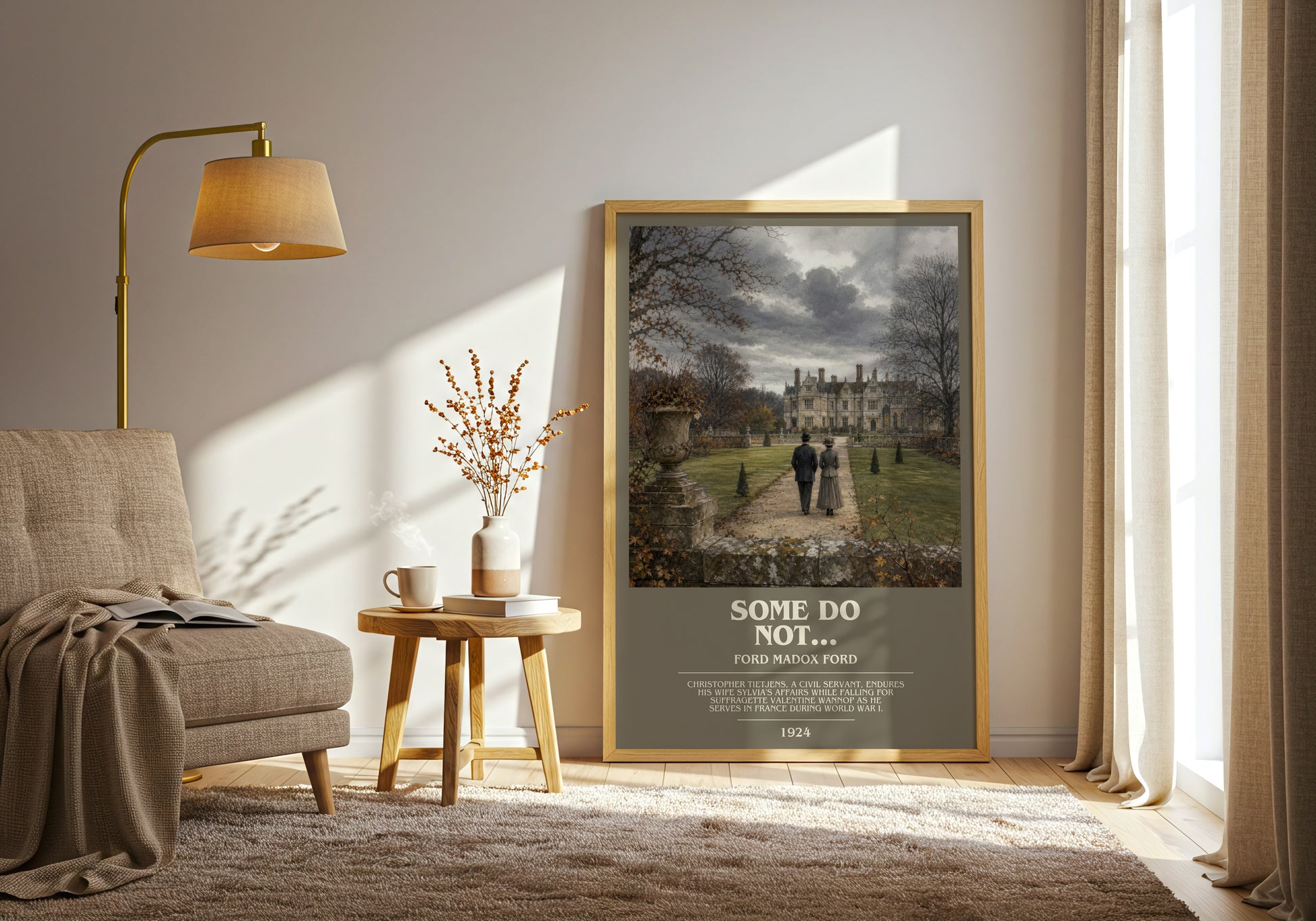 Some Do Not... bookish print on bookshelf – Ford Madox Ford fan gift