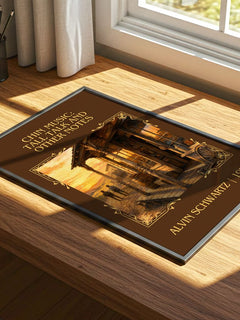 Chin Music: Tall Talk And Other Notes Classic Book Art Print – print on a sunlit desk