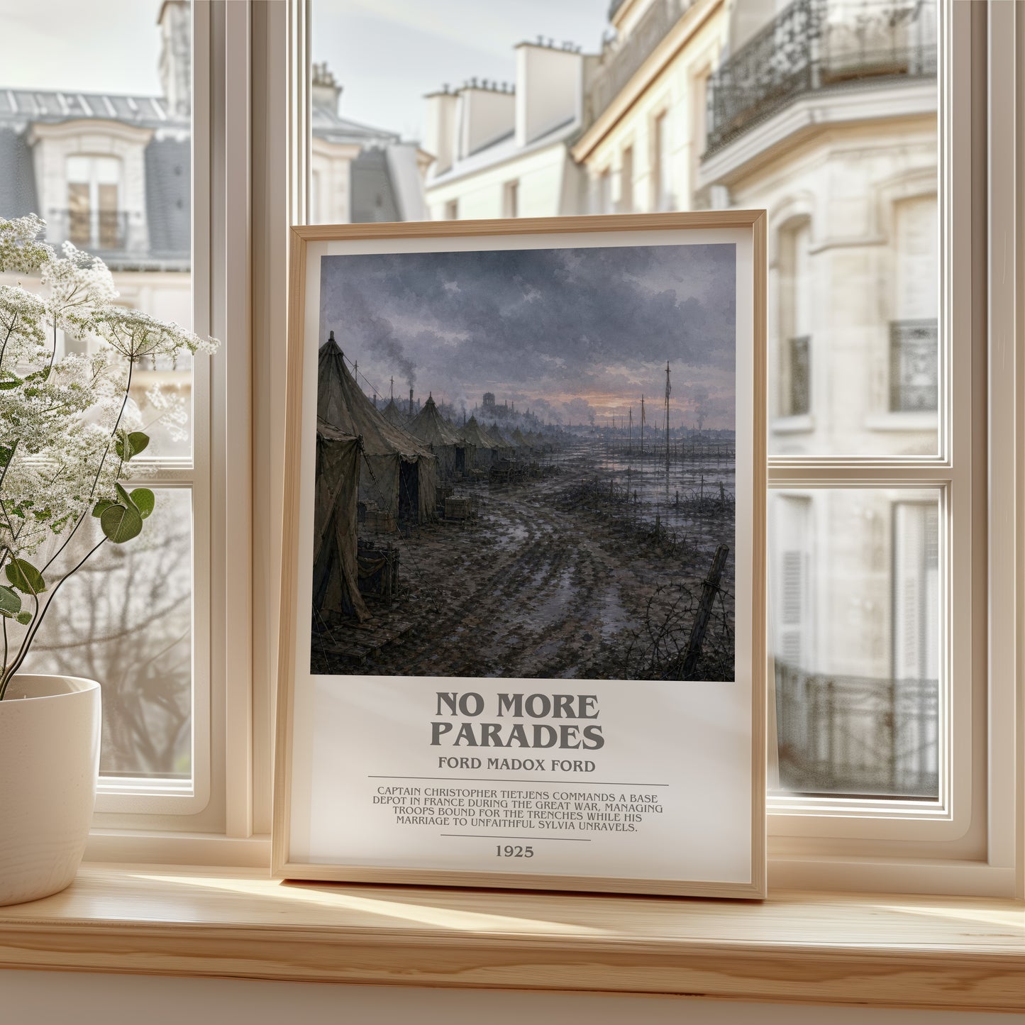 No More Parades bookish poster colour and style options – Ford Madox Ford book art