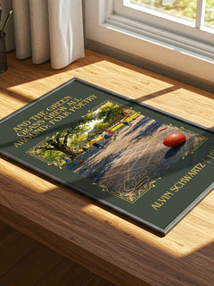 And The Green Grass Grew All Around: Folk Poetry Classic Book Art – print on a sunlit desk