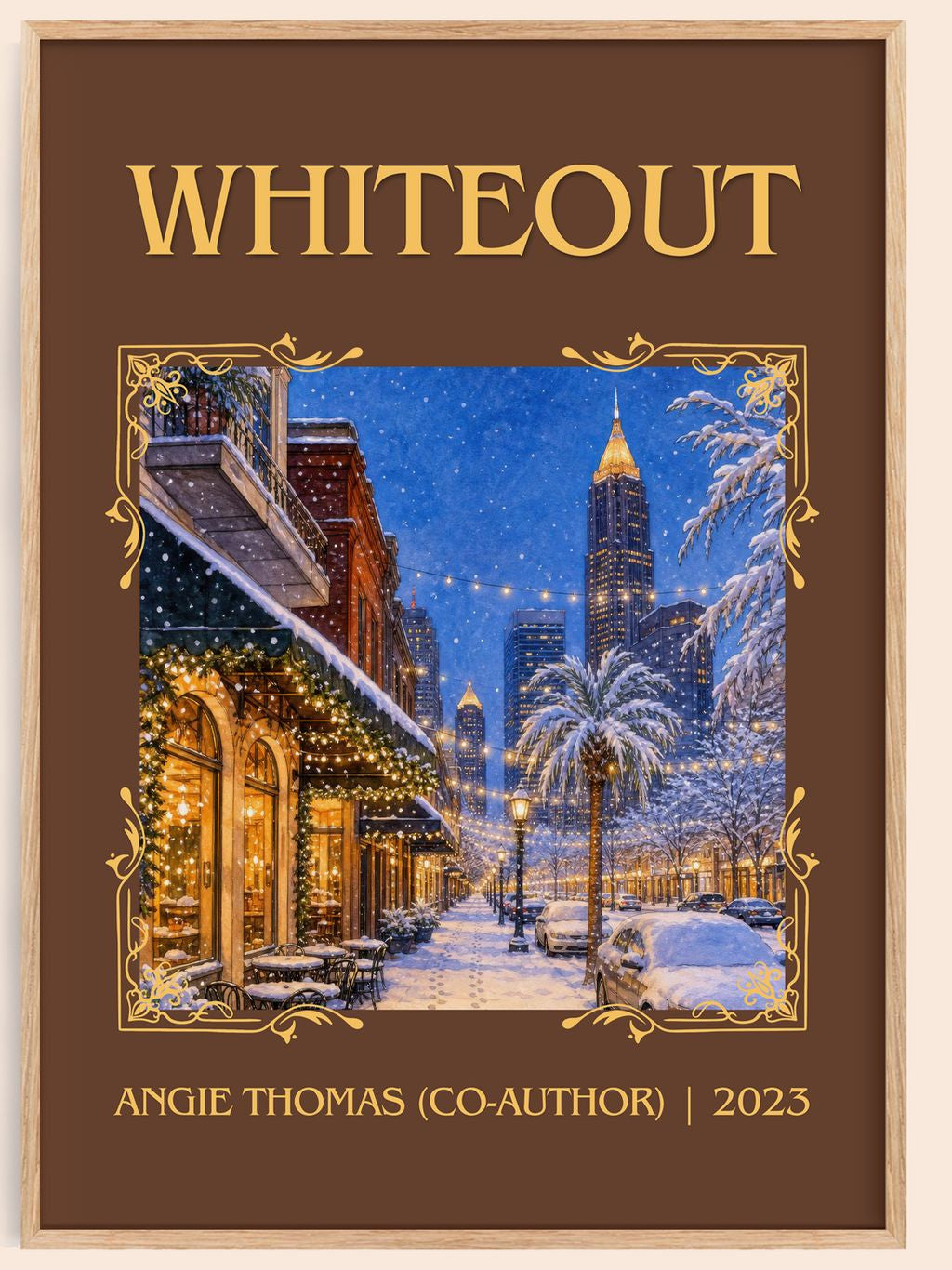 Whiteout Classic Book Art Print by Angie Thomas (Co-Author) – book poster