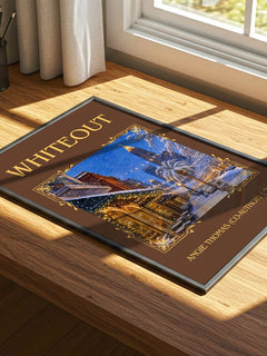 Whiteout Classic Book Art Print by Angie Thomas (Co-Author) – print on a sunlit desk