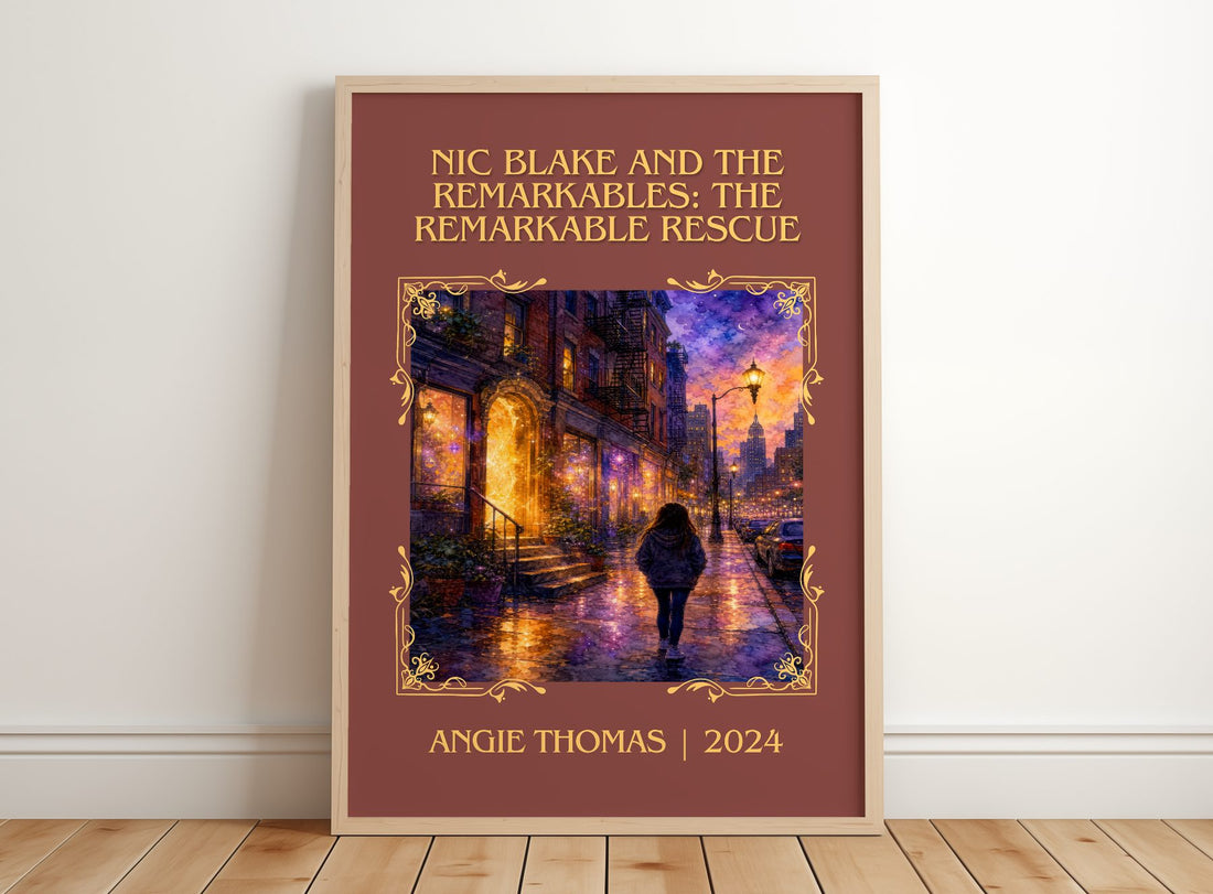 Nic Blake And The Remarkables: The Remarkable Rescue Classic Book Art – framed print leaning on a wooden floor