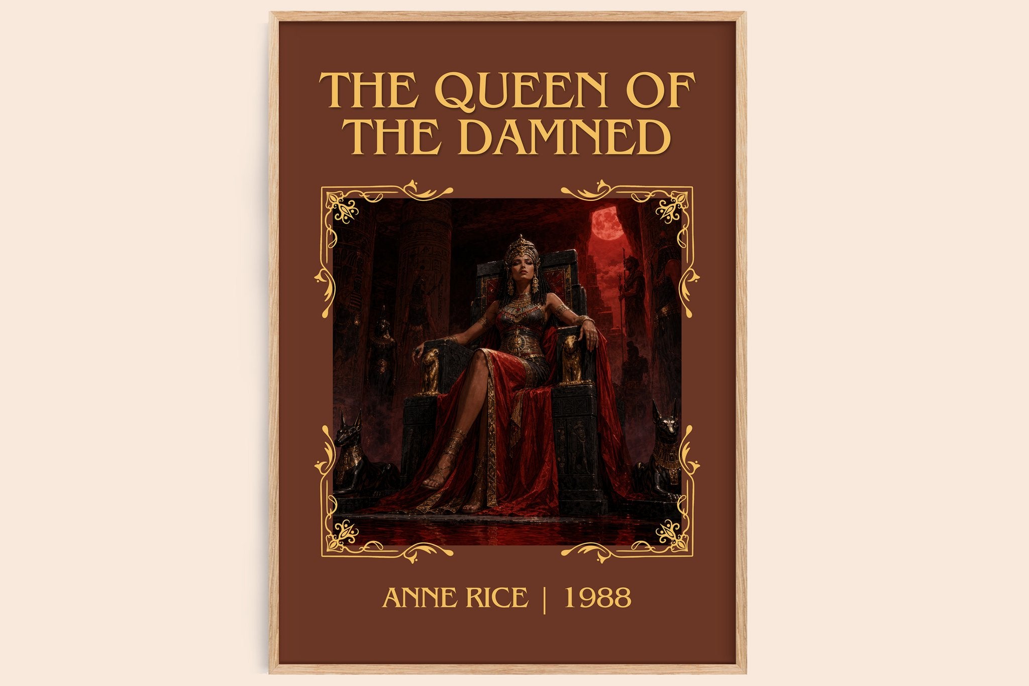 The Queen Of The Damned Classic Book Art Print by Anne Rice
