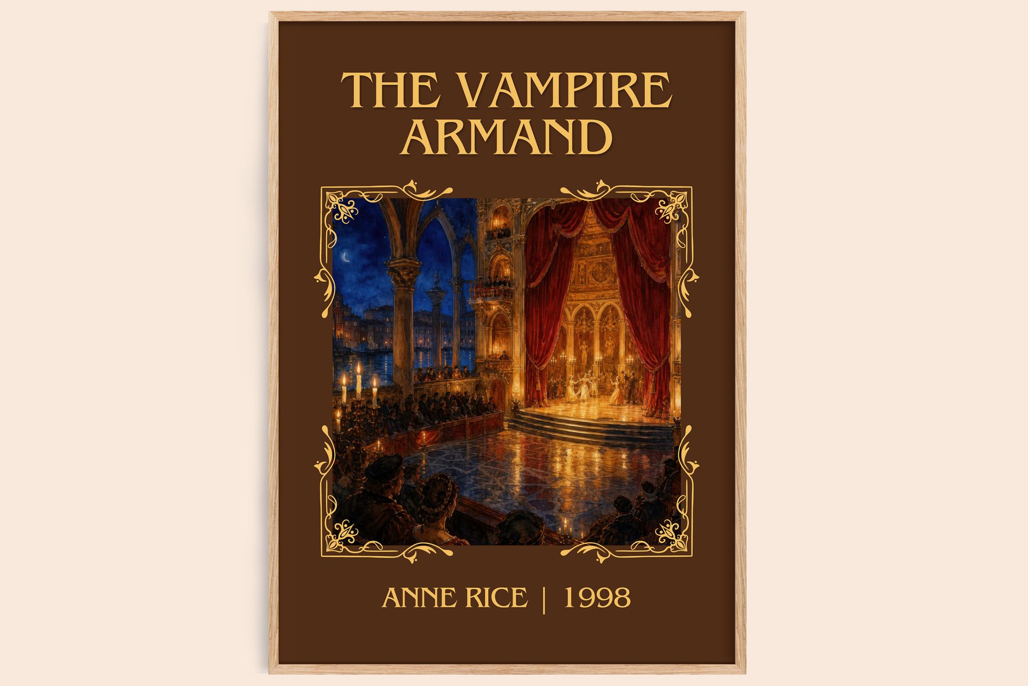 The Vampire Armand Classic Book Art Print by Anne Rice