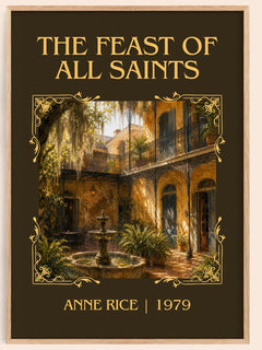 The Feast Of All Saints Classic Book Art Print by Anne Rice – book poster