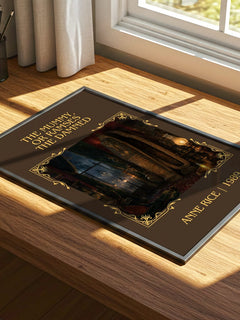 The Mummy, Or Ramses The Damned Classic Book Art Print by Anne Rice – print on a sunlit desk