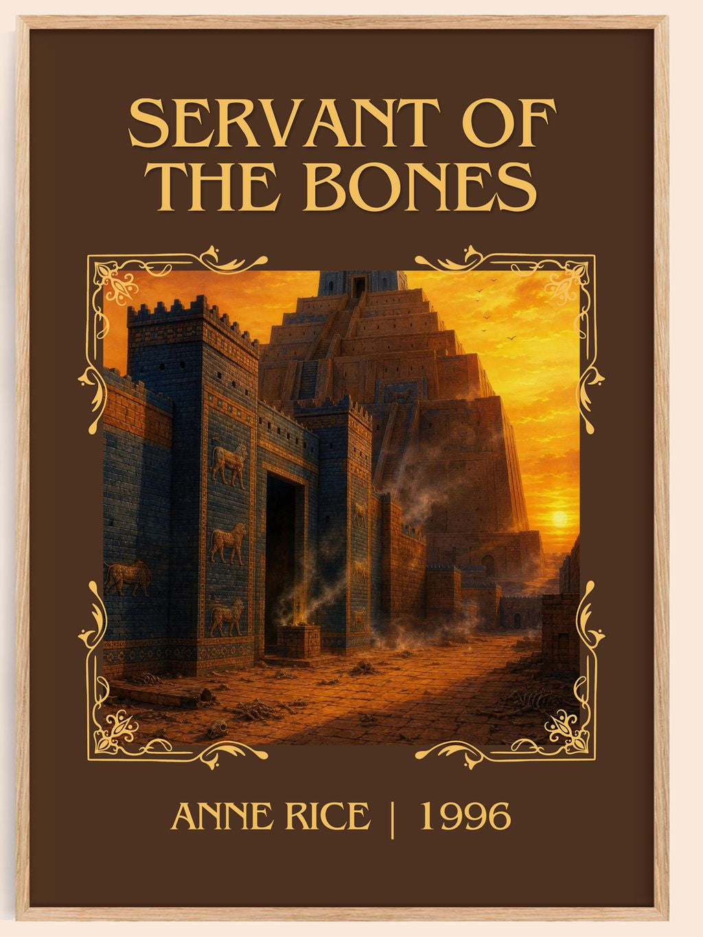 Servant Of The Bones Classic Book Art Print by Anne Rice – book poster