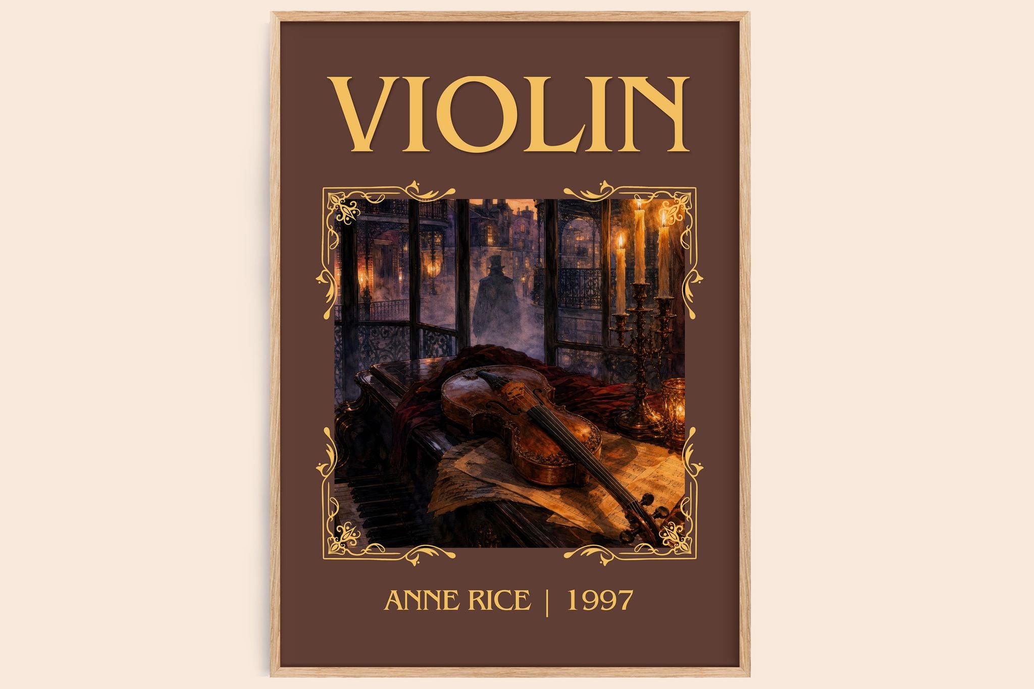 Violin Classic Book Art Print by Anne Rice