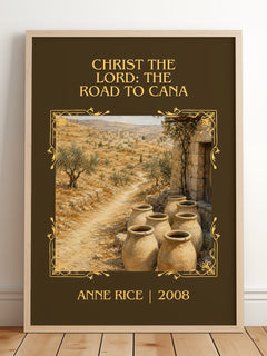 Christ The Lord: The Road To Cana Classic Book Art Print by Anne Rice – framed print leaning on a wooden floor