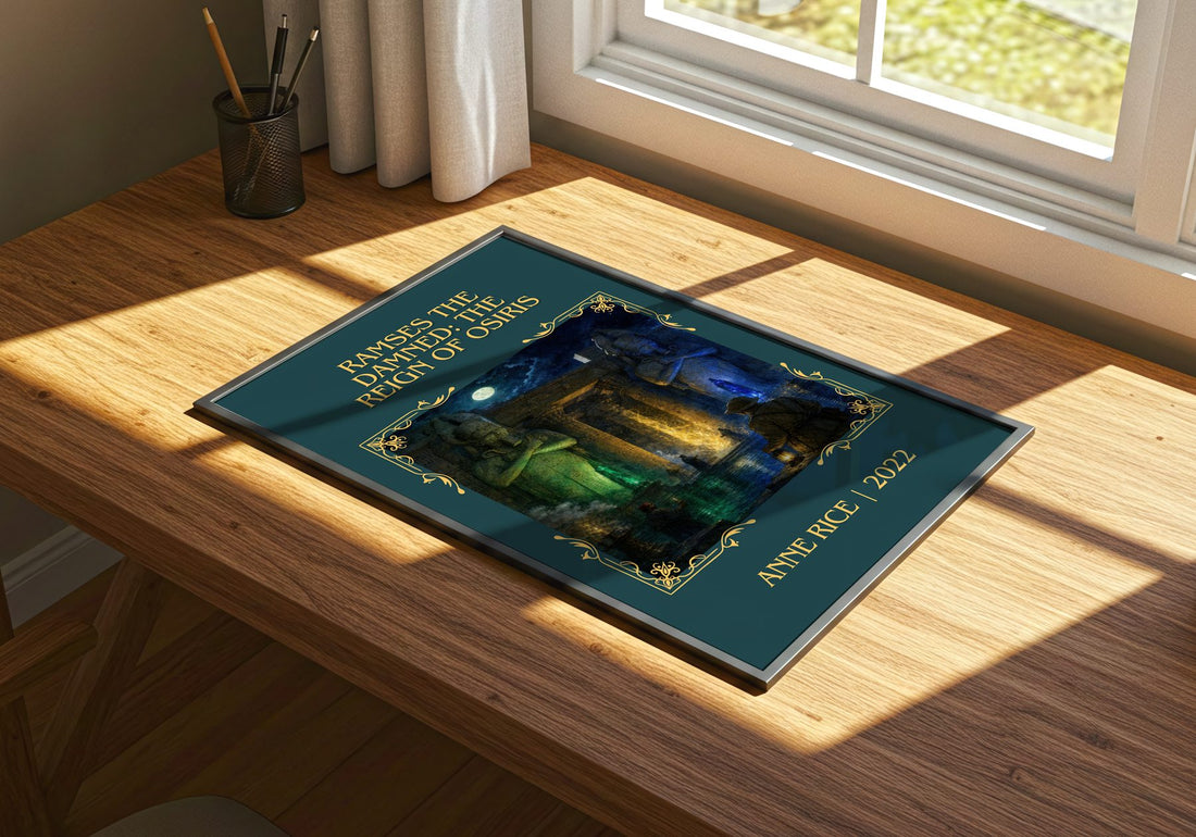 Ramses The Damned: The Reign Of Osiris Classic Book Art Print – print on a sunlit desk